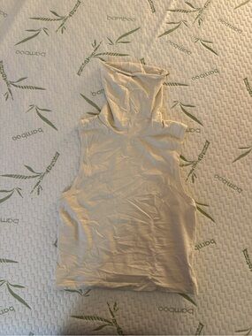 ELSA Sleeveless Turtleneck Tank Top in Cream
